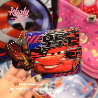 BÓP VÍ TIỀN NGANG 2 MẶT HÌNH CAR 95 MÀU XANH ĐEN CHO TRẺ EM BÉ TRAI (THÁI LAN) - 120NCRNG0014 - (9.5x1x9cm)