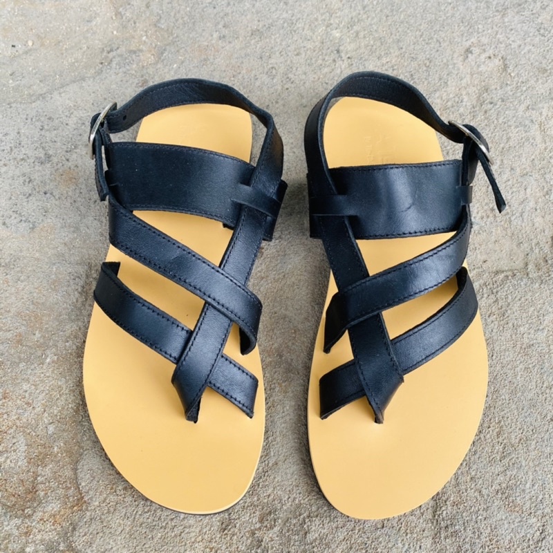 Sandal Unisex, dép quai ngang, dép nam da bò, không thấm nước, êm chân thoải mái  Atshoes XDMM01