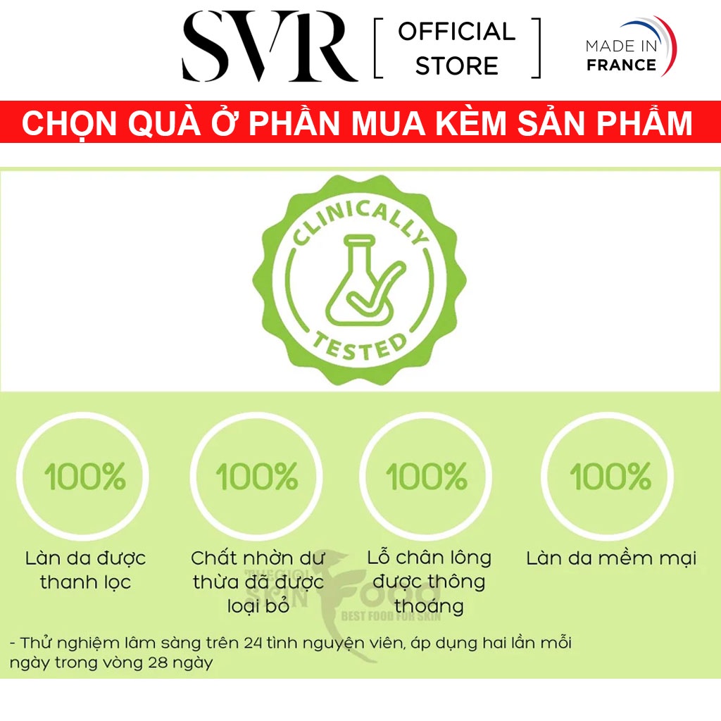 Sữa rửa mặt SVR cho da dầu mụn 200ml, 400ml