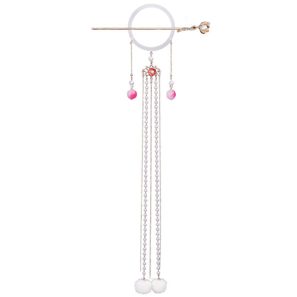 NICKOLAS Trâm Cài Tóc Hình Tròn Bằng Kim Loại Phong Cách Trung Hoa Cổ Điển Cho Nữ