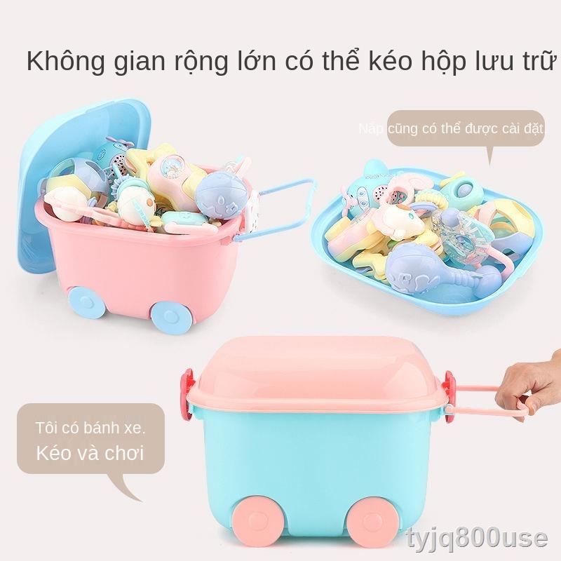 Rquà tặng đồ dùng sơ sinh Bé sơ sinh rằm 100 ngày quà hộp quà lục lạc đồ chơi Set mẹ và bé