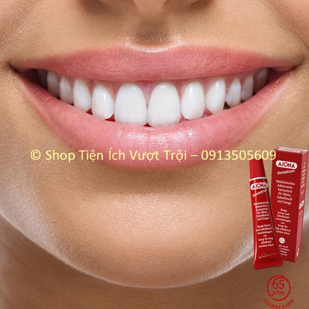 Kem đánh răng Ajona xuất xứ Đức, chất lượng, bảo vệ răng miệng hiệu quả, trắng răng thơm mát tự nhiên-Tiện Ích Vượt Trội