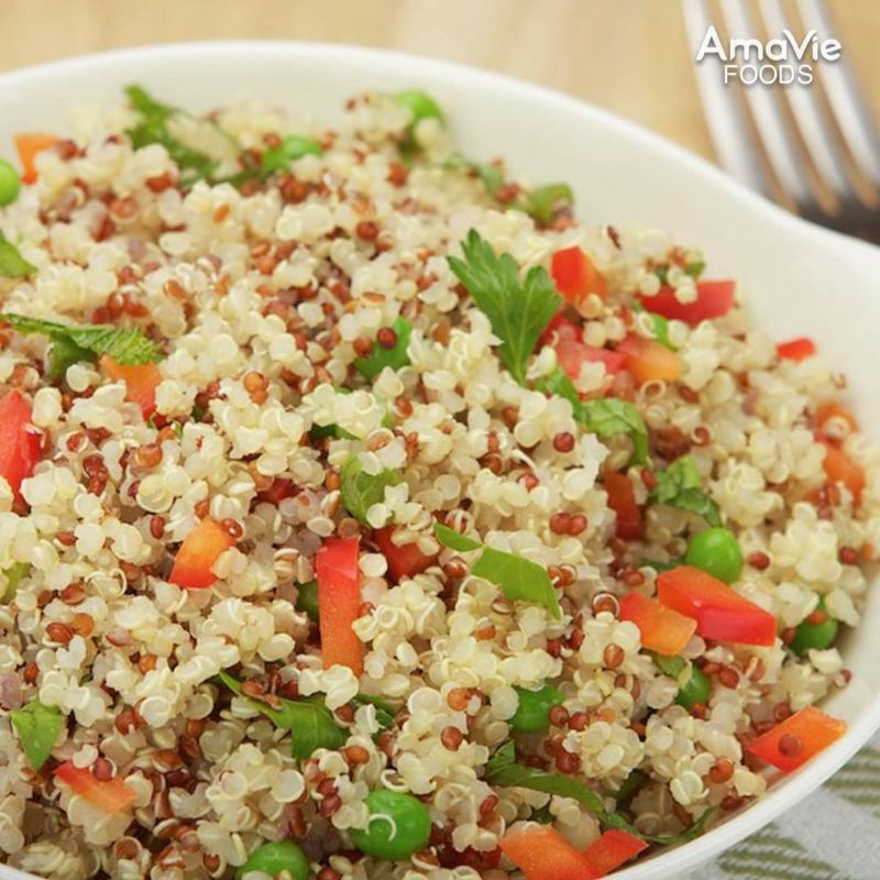 Quinoa 3 màu, hạt diêm mạch 3 màu hữu cơ cho bé ăn dặm