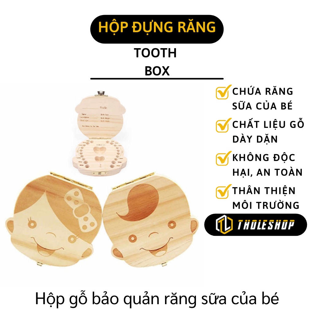 Hộp Đựng Răng Sữa - Khay Lưu Trữ, Cất, Bảo Quản Răng Cho Bé, Giữ Kỉ Niệm Đáng Nhớ 4114