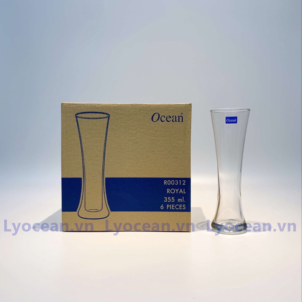 BỘ 6 CỐC THỦY TINH ROYAL OCEAN THÁI LAN - 355ML