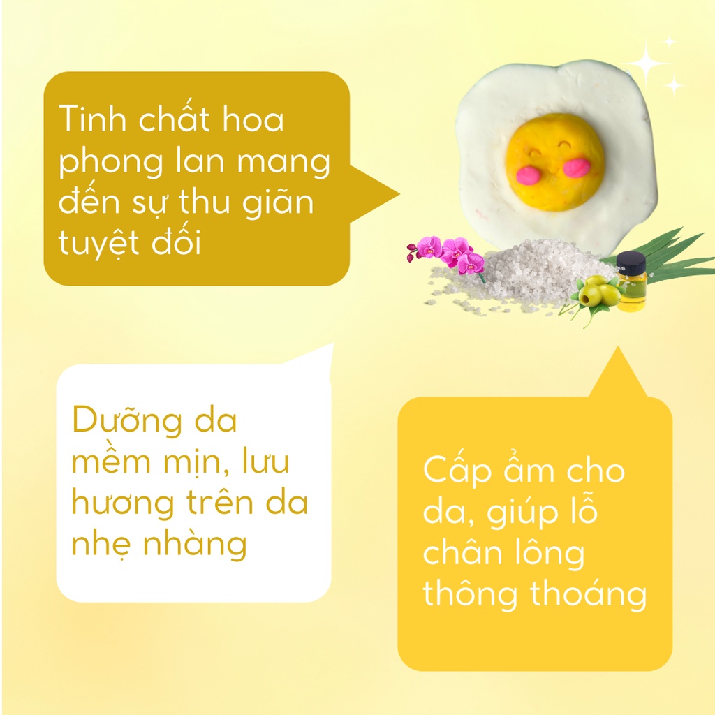 Bánh siêu tạo bọt bồn tắm SUNNY SIDE UP [Labbi] Bubble Bar