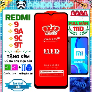 Kính cường lực redmi 9 9a 9c 9t dán full màn hình 111D trong suốt - Độ cứng cực cao bảo vệ điện thoại vỡ màn hình.
