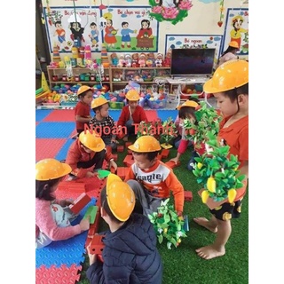 Mũ công nhân cho trẻ mầm non