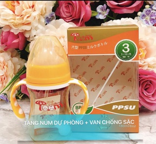 Bình sữa Toom ppsu nội địa Nhật (có tay cầm)