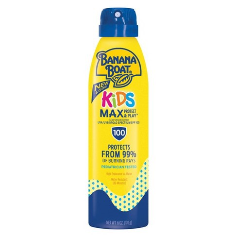 Xịt chống nắng Banana Boat Kids Max Protect & Play Continuous Clear Spray Sunscreen SPF 100 170g thumbnail