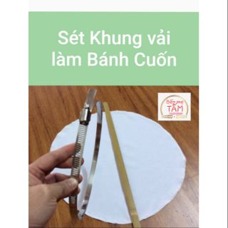 Sét khung vải tráng bánh cuốn bằng nồi tự chế