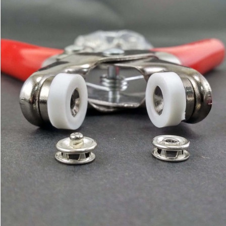 Kìm Bấm Cúc Vành Áo Kim Loại Đa Năng Bộ Kìm Bấm Khuy Kèm Cúc Bấm 9.5mm Thép Không Gỉ, Khoen Quần Áo Tiện Lợi