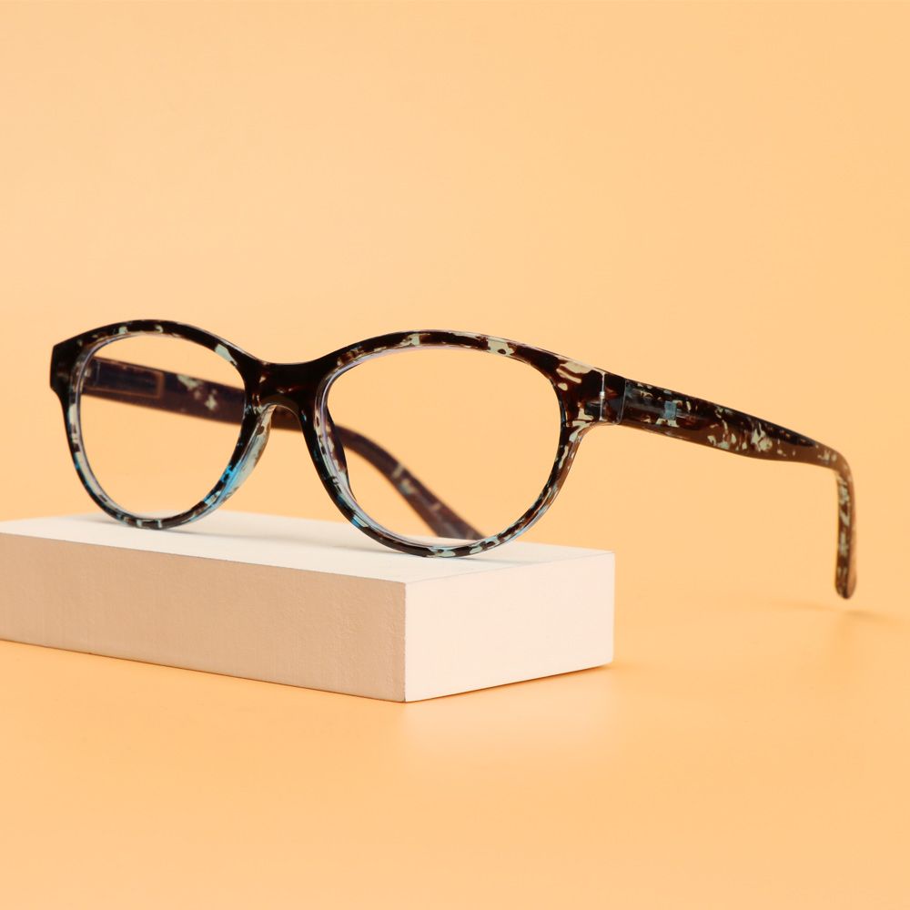 Mắt Kính Đọc Sách Gọng Nhựa Resin Trong Suốt Chống Mệt Mỏi Thời Trang Cho Nữ + 1.0 + 4.0