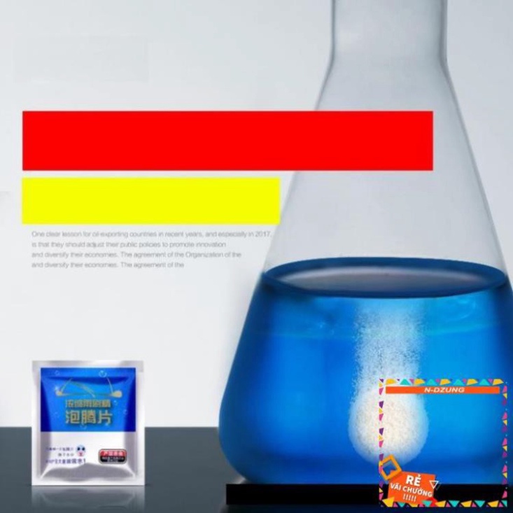 COMBO 50 Viên Sủi Rửa Kính xe con - Viên Pha Nước Rửa Kính Xe - rửa cho sạch Vết Bẩn Trên đồ vật - MILOZA