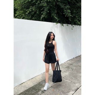 Áo croptop nữ ba lỗ sát nách BASIC HALTER TOP chất thun gân tăm co giãn
