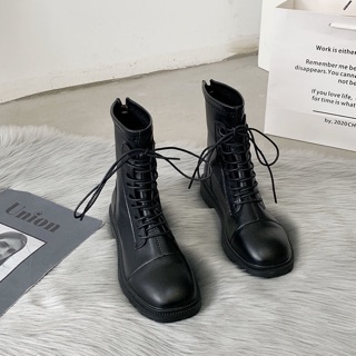 Giày boots khoá kéo sau