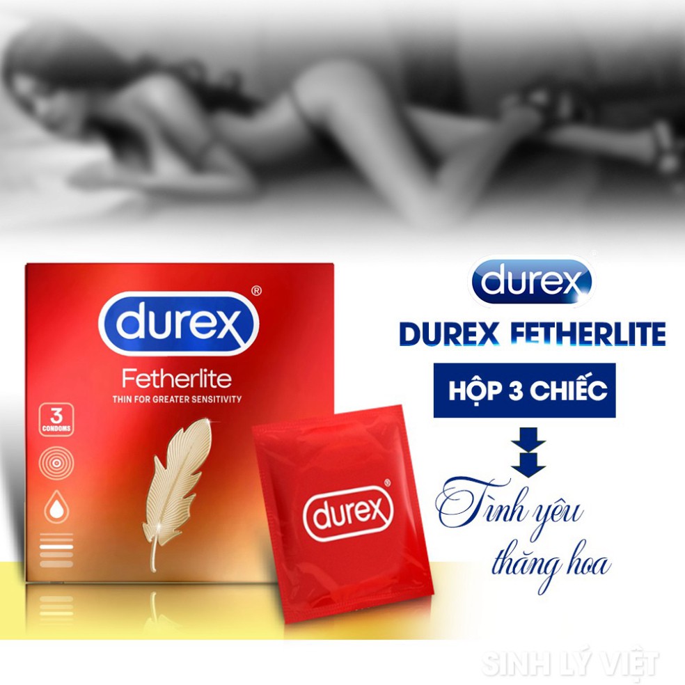 [Durex Chính Hãng] Bao Cao Su Durex Hộp 3 Cái - Đủ Loại Kéo Dài Thời Gian Yêu &amp; Tăng Khoái Cảm Cho Các Cặp Đôi