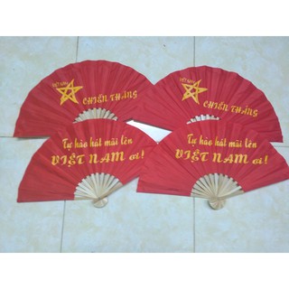 Quạt vải Huế_Phiên bản tự do (dài 28cm, xòe 52cm, nặng 50g)