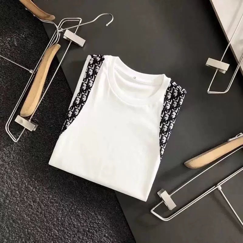 Áo thun nam nữ, áo phông tay lỡ unisex phối vai di.or chất cotton mềm mịn