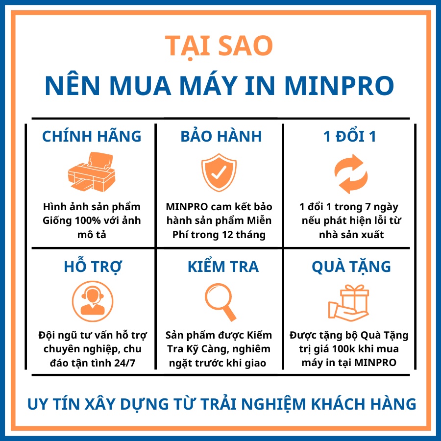 Máy in đơn hàng MINPRO W300 in nhiệt khổ A7, in mã vận đơn, tem mã vạch, hóa đơn, dùng giấy in nhiệt tự dính