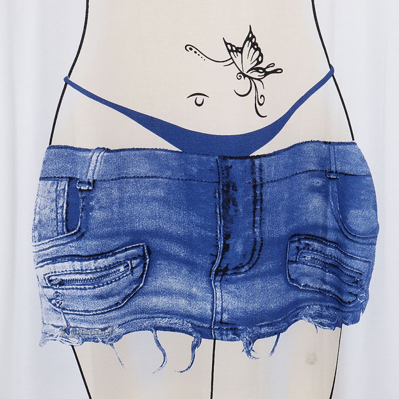Đầm thun in họa tiết bikini phong cách Hawaii thời trang mùa hè cho nữ