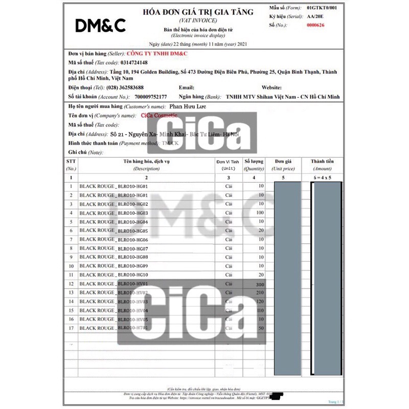 Son Black Rouge HG08 - Son Black Rouge Half Water Glow HG08 Bóng