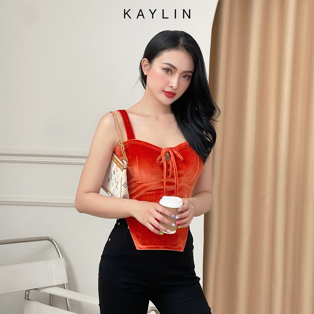 Áo hai dây nhung N1672 - KAYLIN