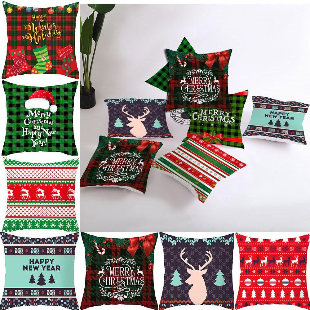 Áo Gối Vuông Họa Tiết Giáng Sinh Thời Trang