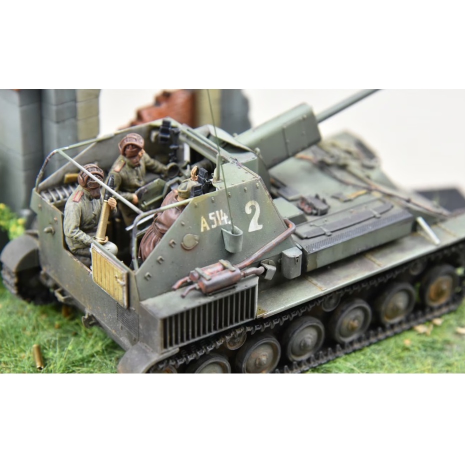 MÔ HÌNH LẮP RÁP XE TĂNG QUÂN ĐỘI NGA 1/35 SCALE RUSSIAN SELF-PROPELLED SU-76M. TAMIYA 35348 - MÔ HÌNH TRƯNG BÀY, SA BÀN