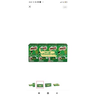 Lốc 4 hộp sữa Milo 110 ml ( date 2/22)