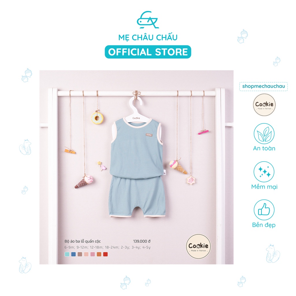 [FULL] Bộ Quần Áo Ba Lỗ Cookie - Form Nhỏ (Size 6-9 Tháng Đến 18-24 Tháng)