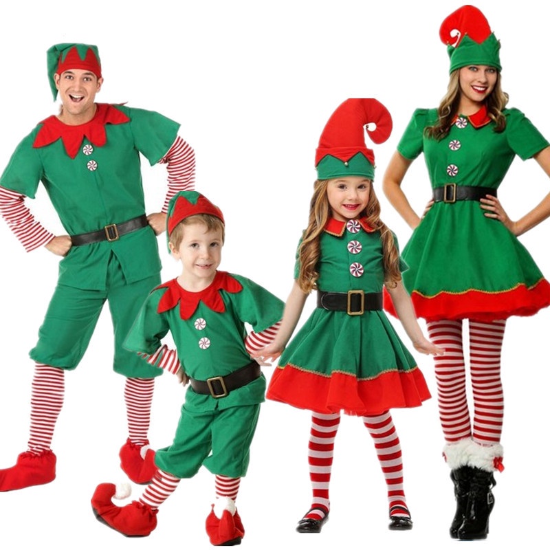 Trang Phục Hóa Trang elf Nhân Dịp halloween / Giáng Sinh Màu Xanh Lá Cho Nam Và Nữ