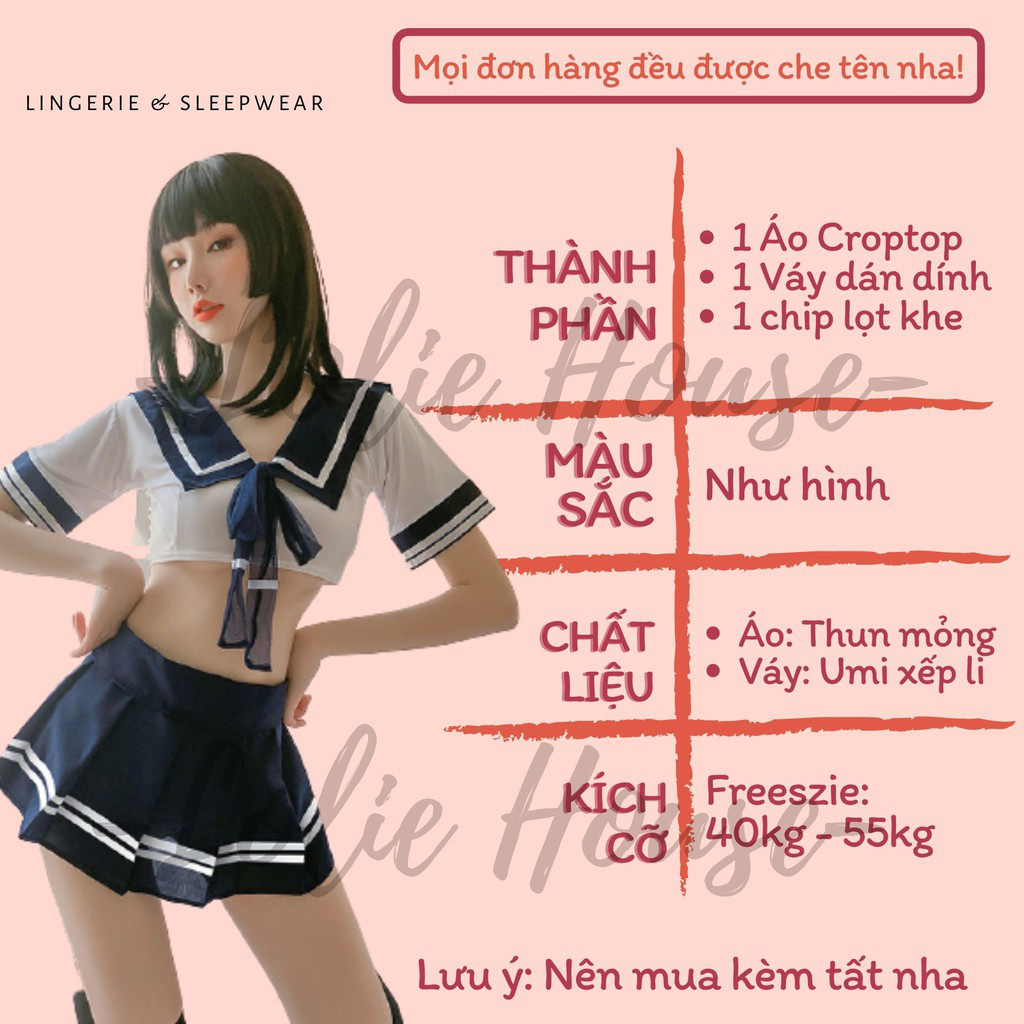 Set đồ hóa trang phong cách học sinh anime gợi cảm