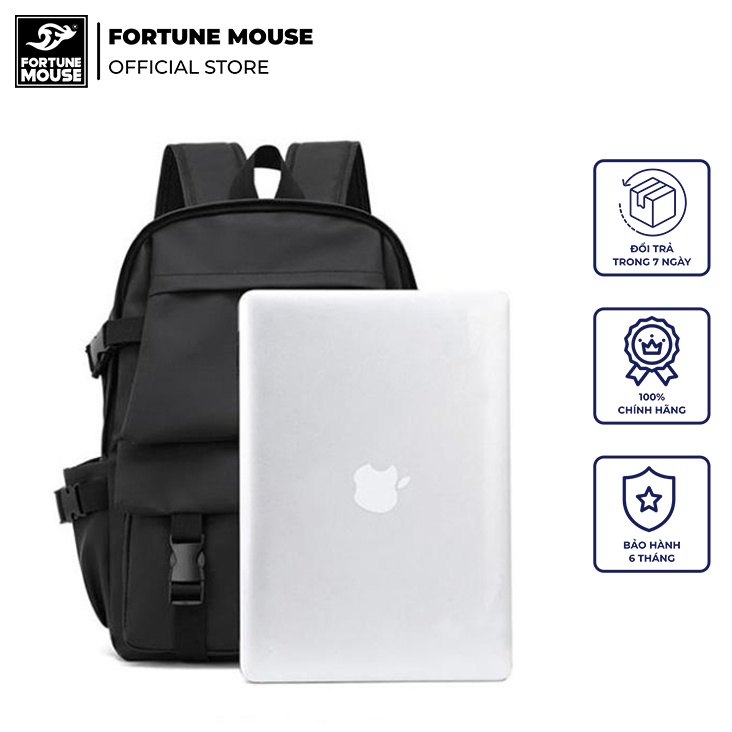 Balo laptop Fortune Mouse Ulazzang Hàn Quốc Sành Điệu - B188