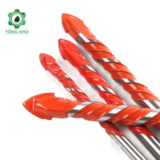 Mũi khoan đa năng 2 cạnh chân tam giác Kapusi cao cấp 12mm 10mm 8mm 6mm phù hợp khoan nhiều chất liệu