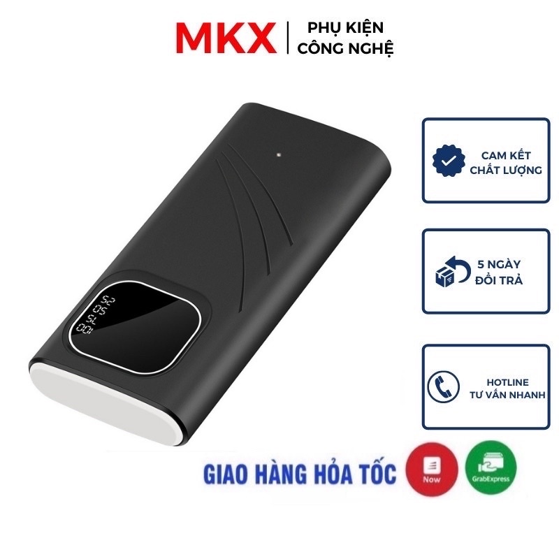 Sạc Dự Phòng - Sạc Dự Phòng Xiaomi Pro 10000mAh - Đèn LED thông báo % pin