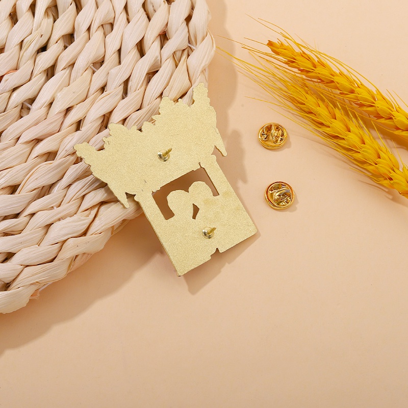 Ghim cài áo QIHE JEWELRY hình hoạt hình đáng yêu độc lạ