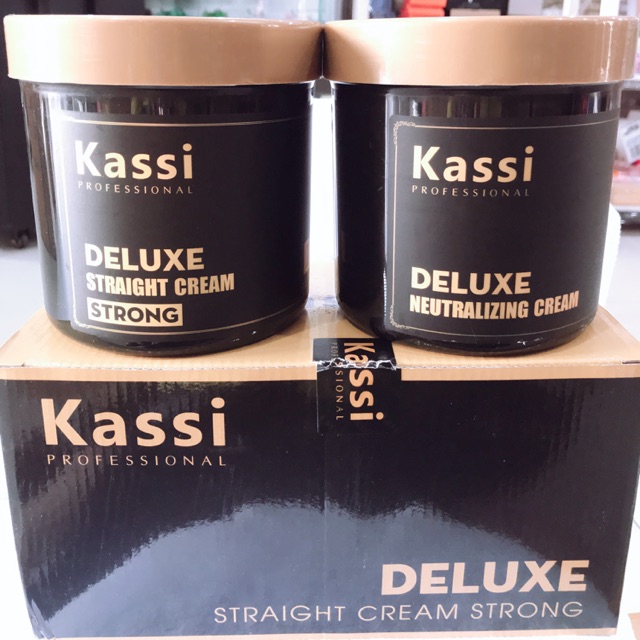 Kem duỗi tóc Kassi Deluxe 500ml/1000ml sản phẩm cho salon chuyên nghiệp   FREESHIP duỗi tóc thẳng tự nhiên ,mềm mượt .