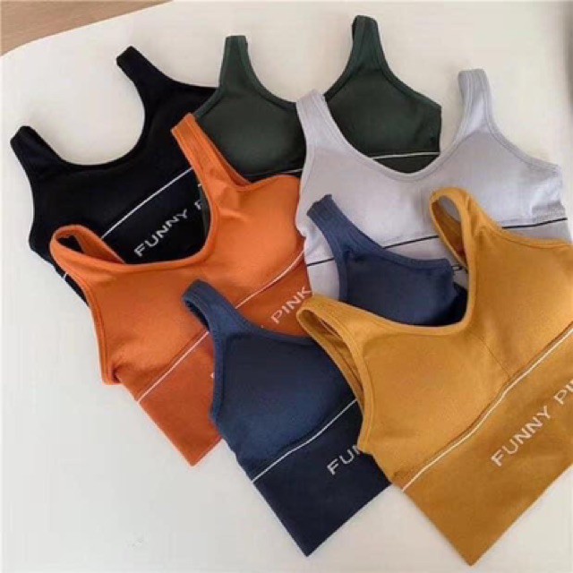 ♥️ Shop Uy Tín ♥️ Áo Lót Nữ, Áo Bra Thể Thao Pink cao cấp Có Mút Nâng Ngực