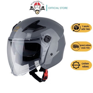 Mũ Bảo Hiểm 3/4 Royal m268,668 có 2 kính giúp chống tia UV, giảm ánh nắng gắt, lót tháo rời rễ dàng.