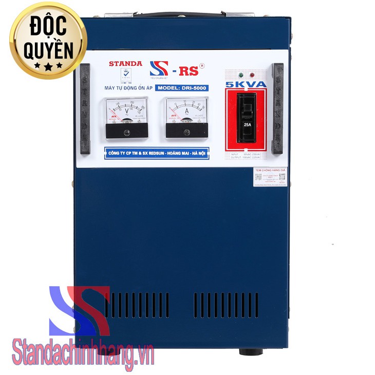 Ổn áp Standa 5kva dải 50v-250v hàng chính hãng giá tốt