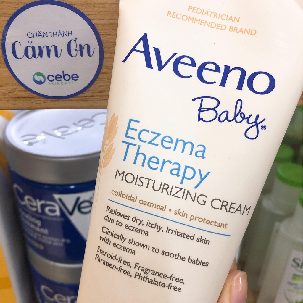 Kem chàm cho bé Aveeno Baby Eczema Therapy Moisturizing Cream (206g)