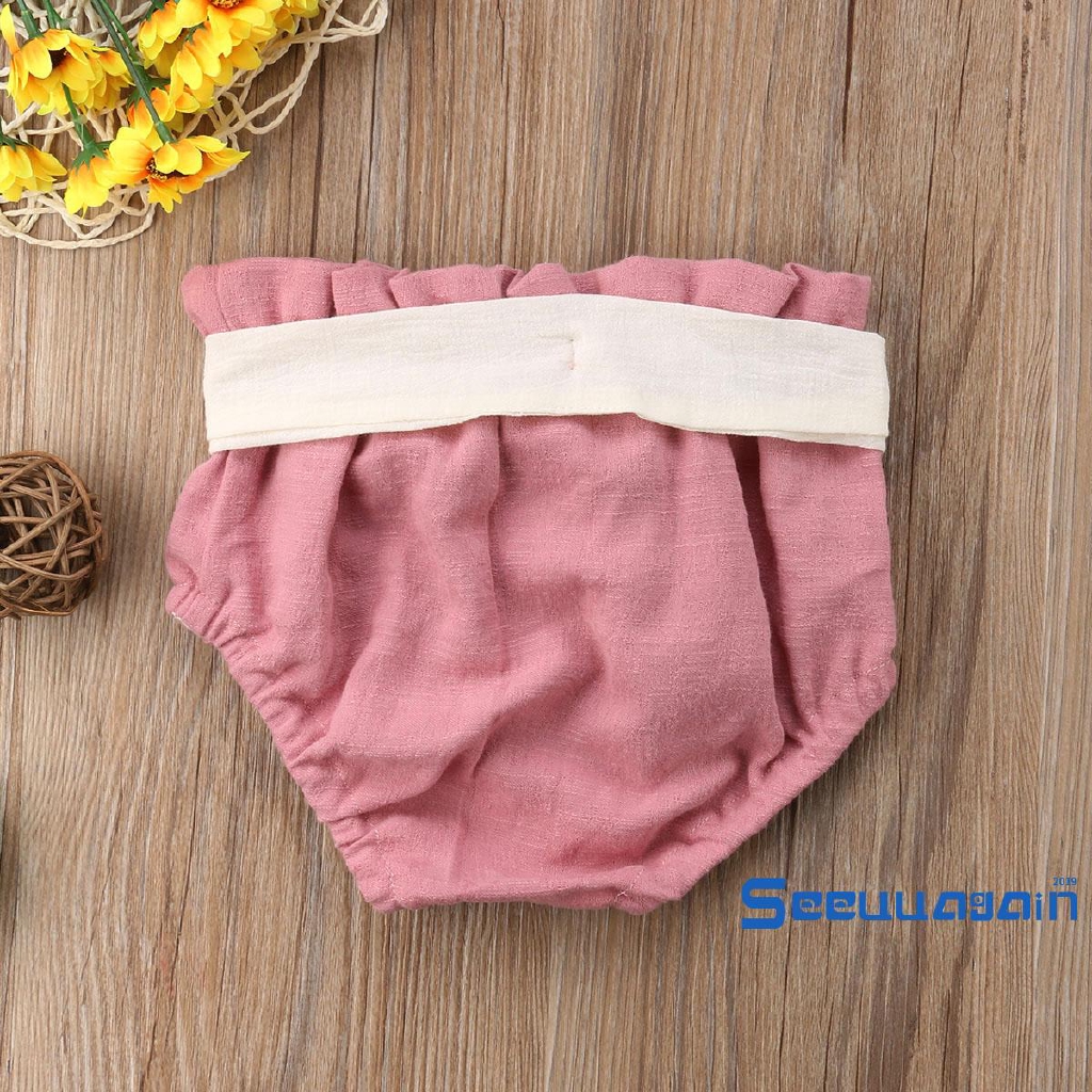 Quần Short Cotton Thắt Nơ Xinh Xắn Cho Bé