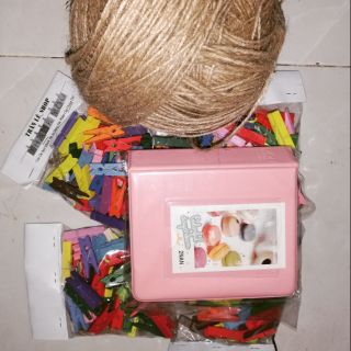 Combo kẹp gỗ, dây cói