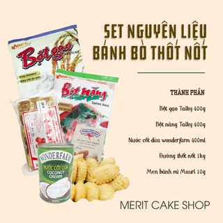 Set nguyên liệu làm bánh bò thốt nốt