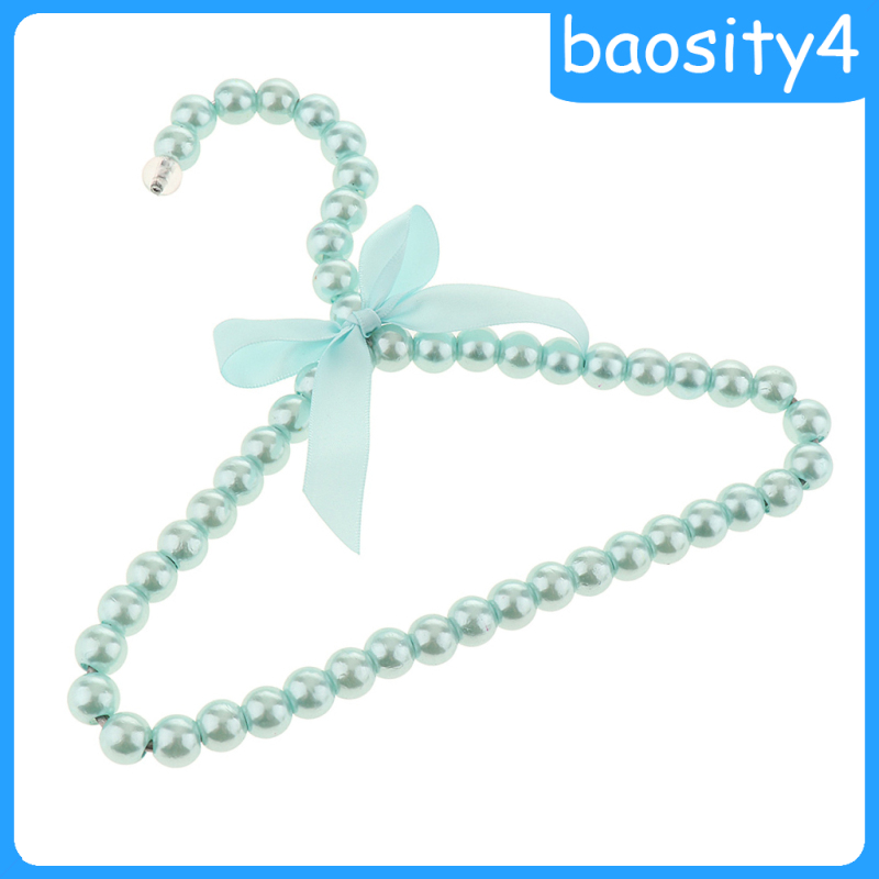 4 Móc Treo Quần Áo Hình Nơ Đính Ngọc Trai Cho Bé Gái