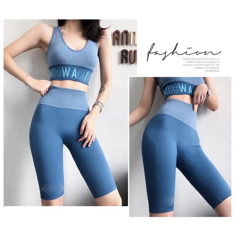 ❤️ Quần tập ngố cao cấp Gym nữ cạp lưng cao, co giãn 4 chiều,dùng tập Yoga, Gym, Zumba, Aerobic Just KK ❤️