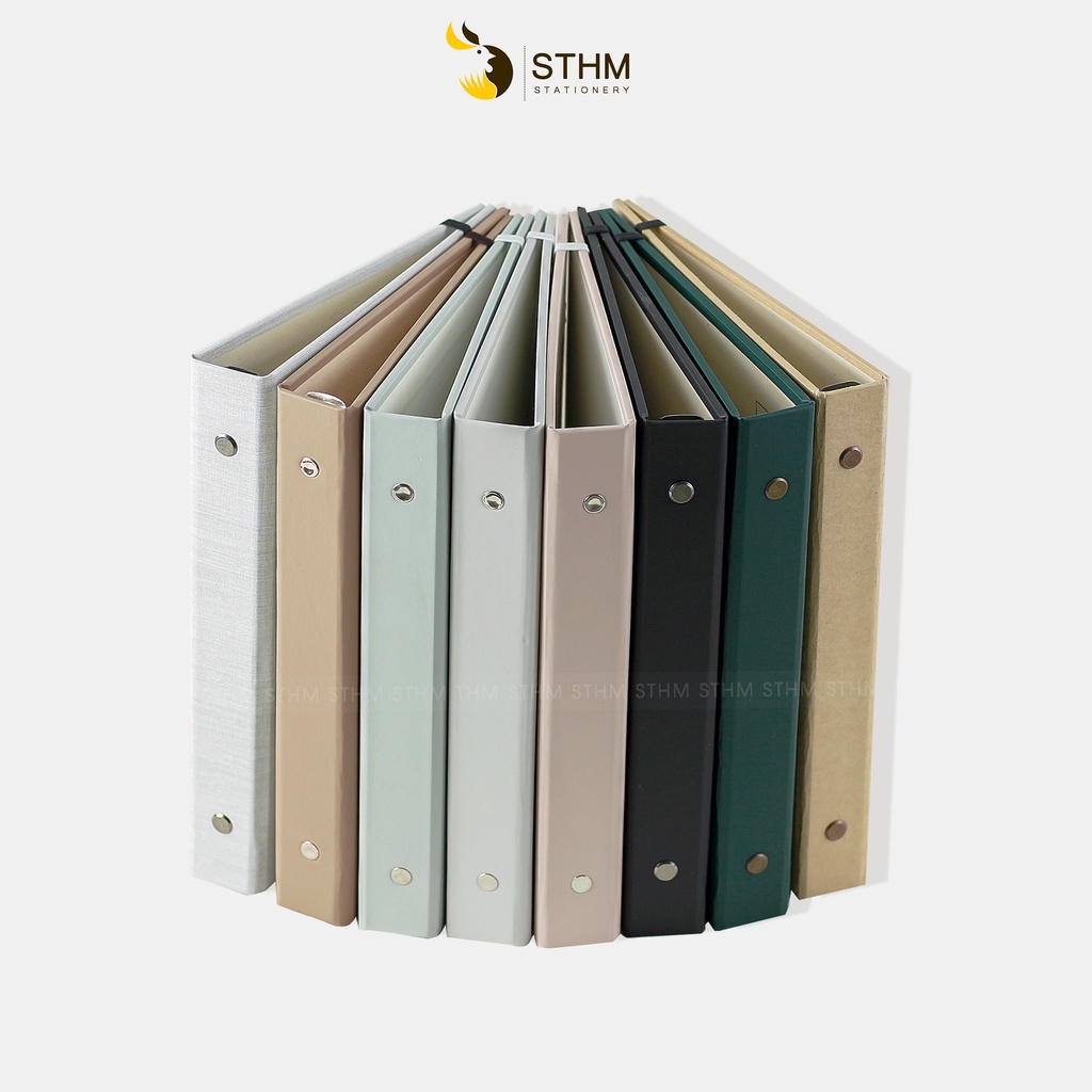 Bìa sổ còng 6 lỗ cao cấp - Khổ A5 - Không kèm ruột- STHM stationery