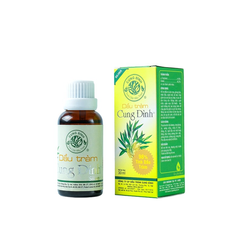 DẦU TRÀM GIÓ DẦU TRÀM CUNG ĐÌNH SILVER 15 -30ml