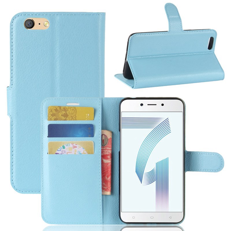 Bao da điện thoại có đế đỡ gấp và ngăn để thẻ cho Oppo A71 | BigBuy360 - bigbuy360.vn